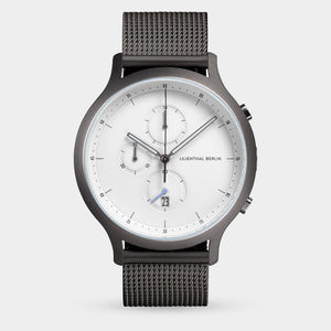 Chronograph – Dark Silver White