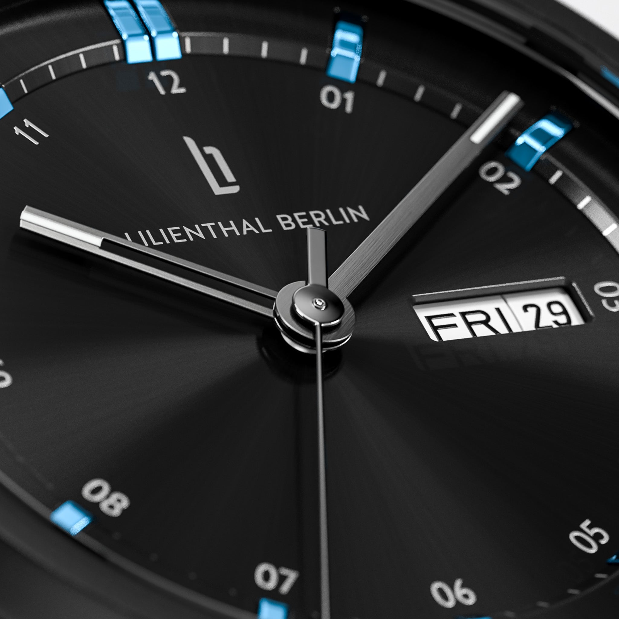 Neolux Day Date Black Blue - Lilienthal Berlin