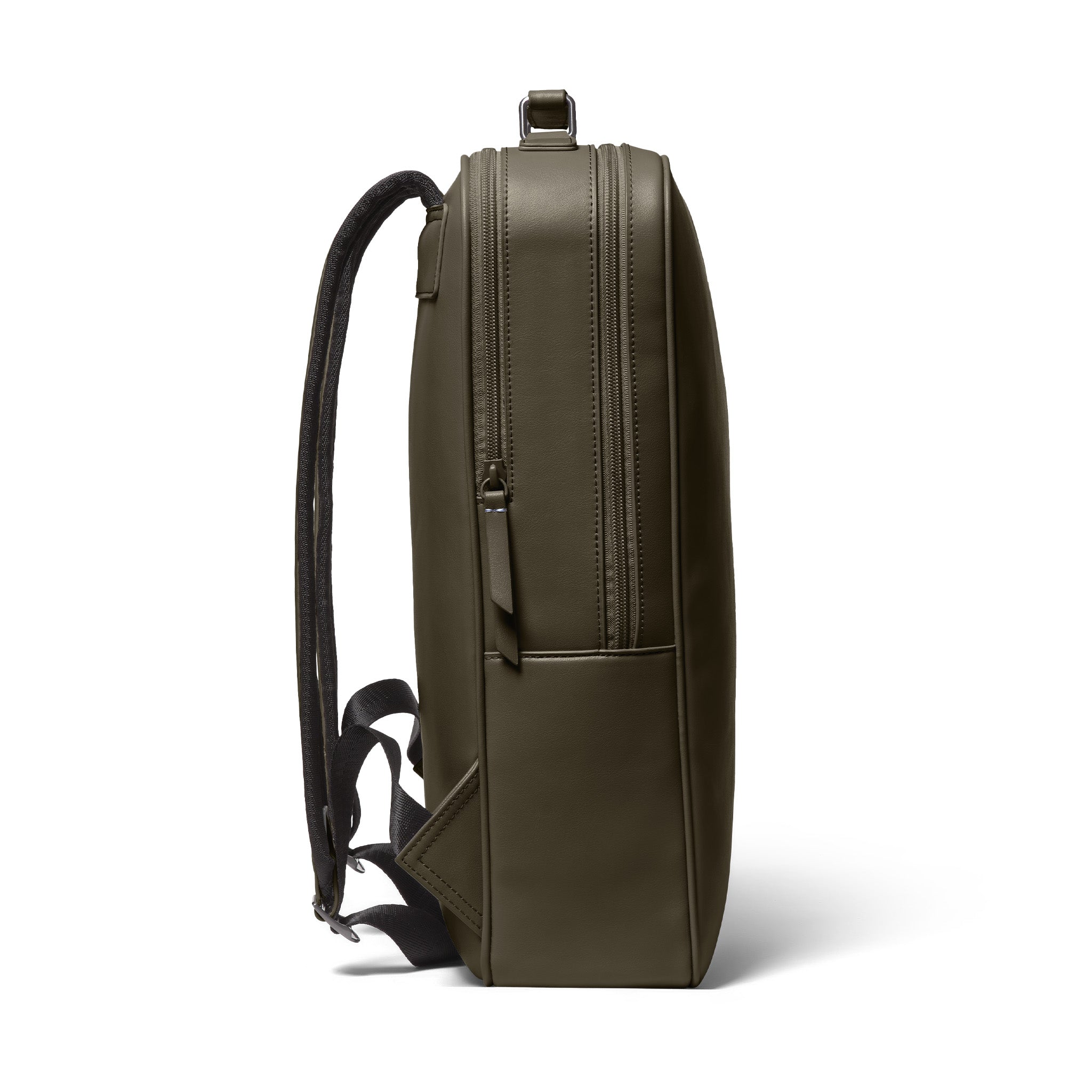 Minimalist Backpack Cactus Leather Khaki - Lilienthal Berlin