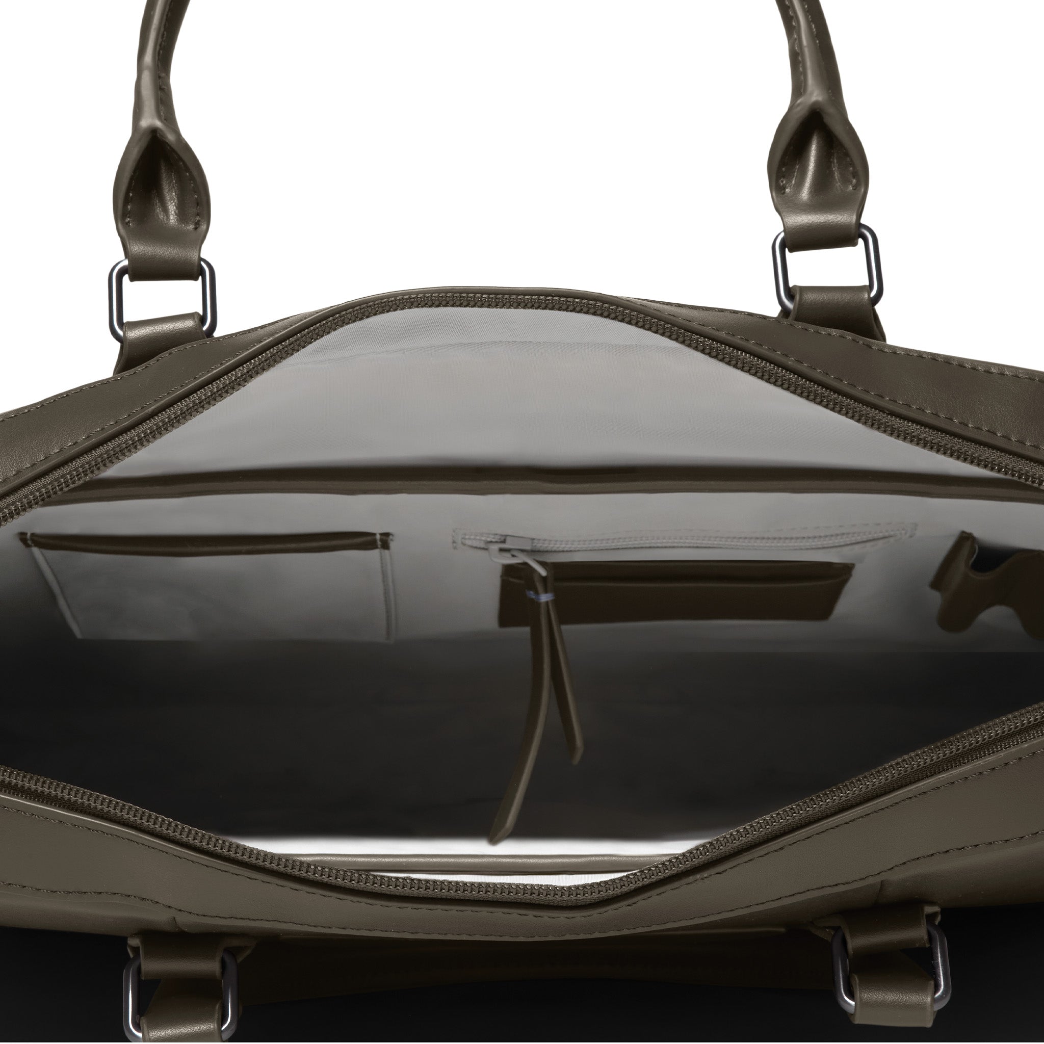 Classic Briefcase Cactus Leather Khaki - Lilienthal Berlin