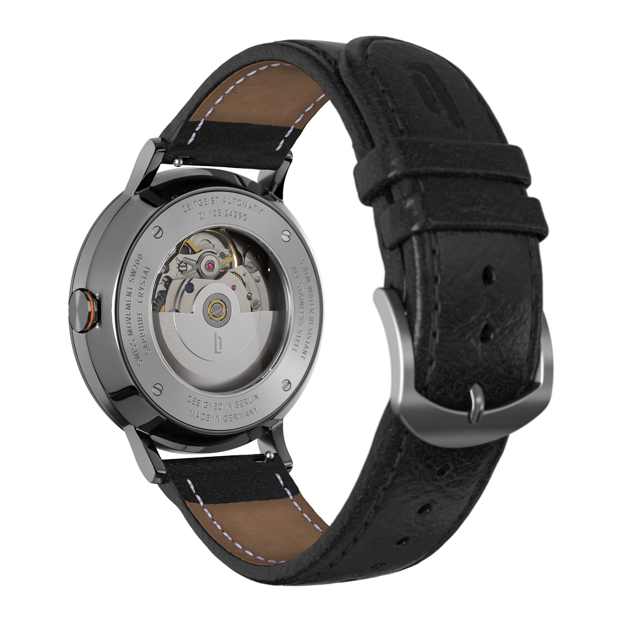 Zeitgeist Automatik Dark Silver Orange - Lilienthal Berlin