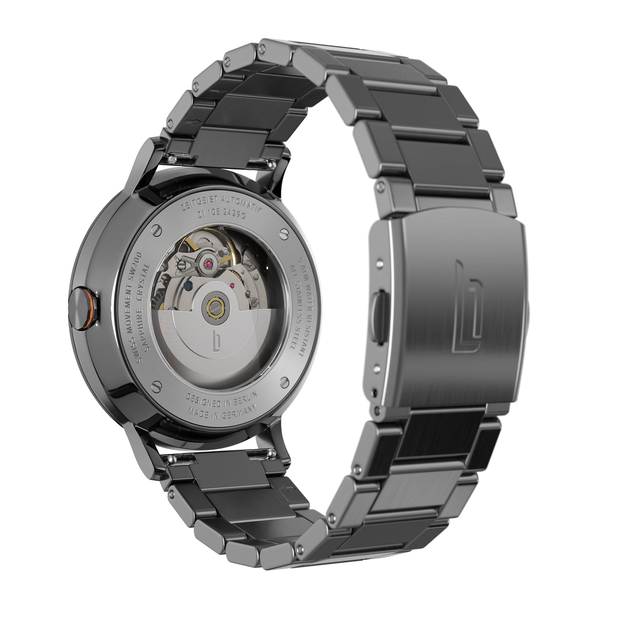 Zeitgeist Automatik Dark Silver Orange - Lilienthal Berlin