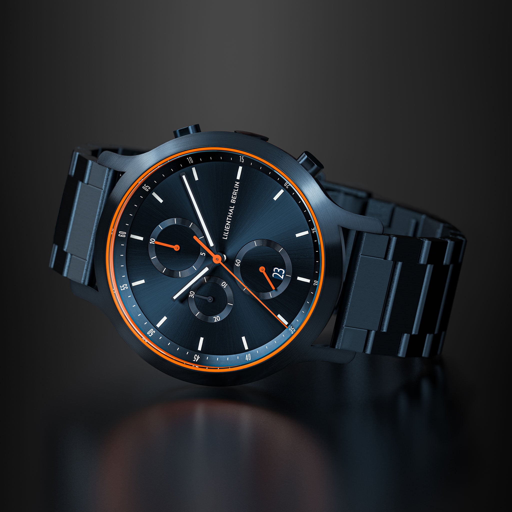 Chronograph Blue Orange - Lilienthal Berlin
