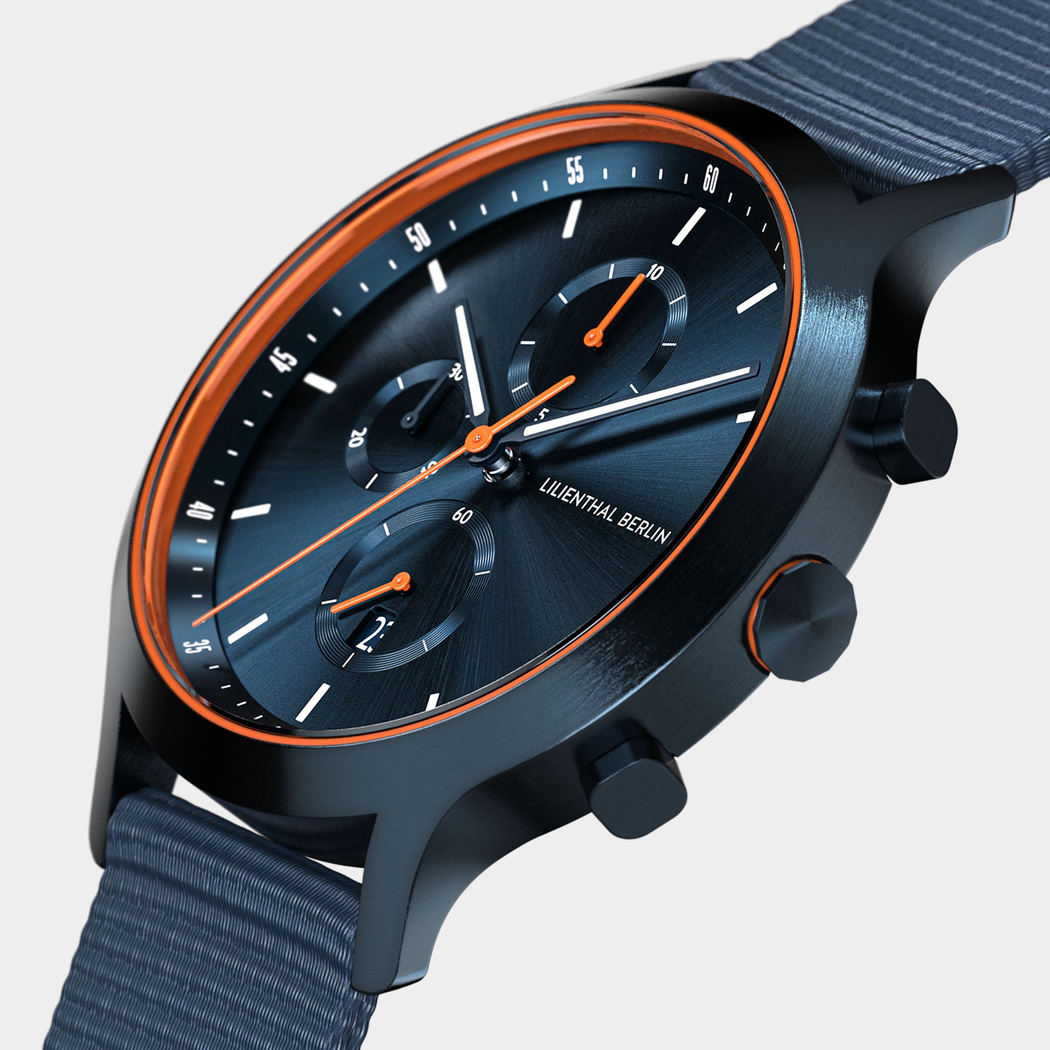 Chronograph – Blue Orange