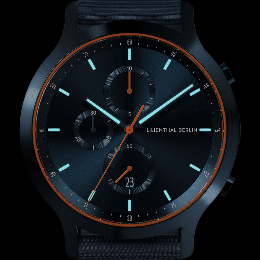 Chronograph – Blue Orange