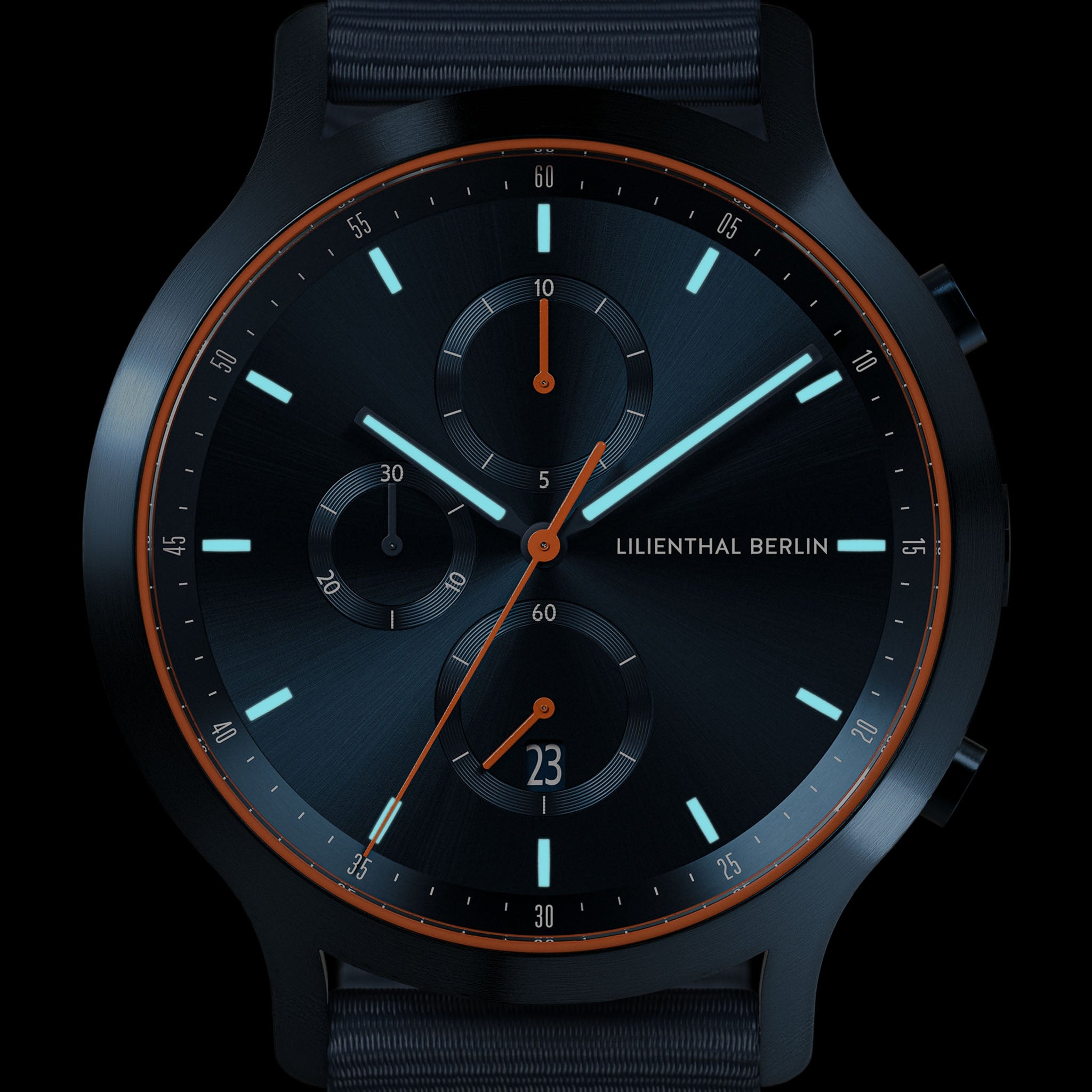 Chronograph – Blue Orange