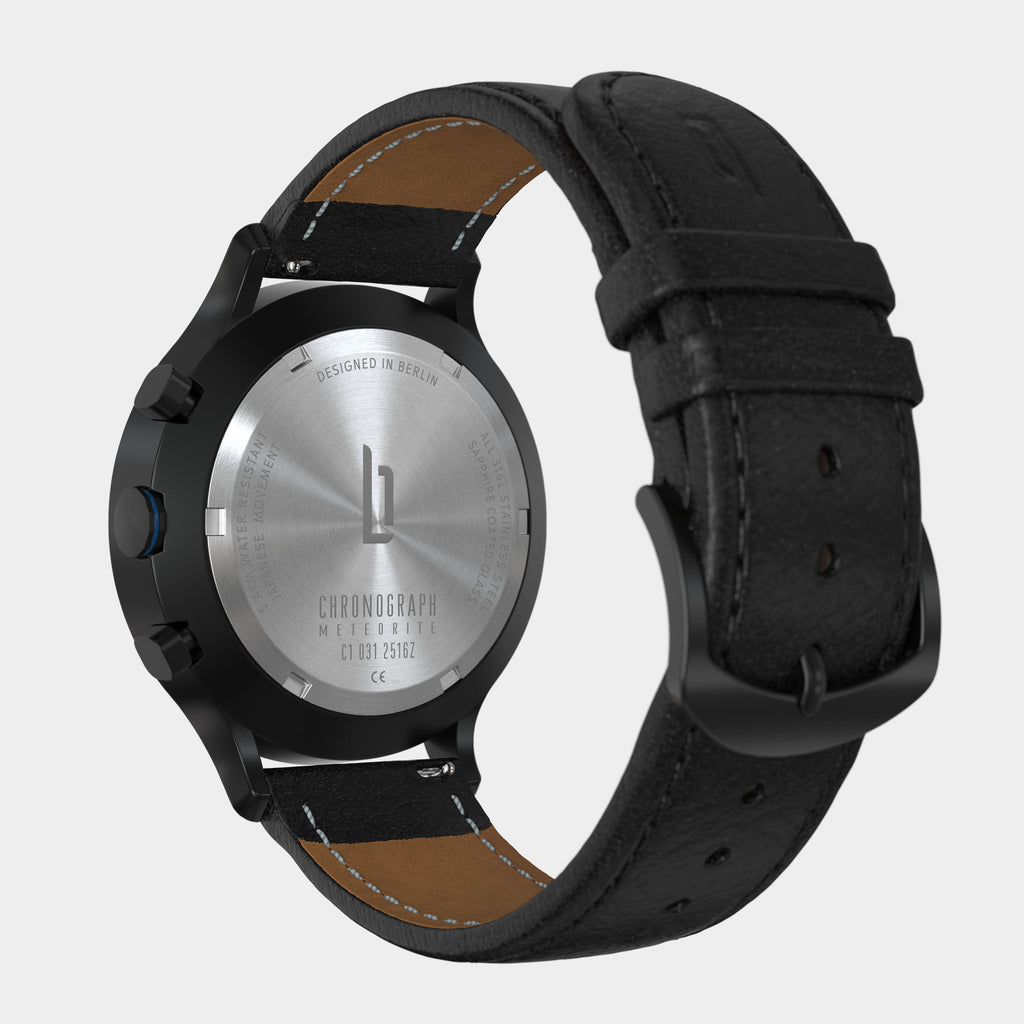 Chronograph Meteorite – Blue Flare