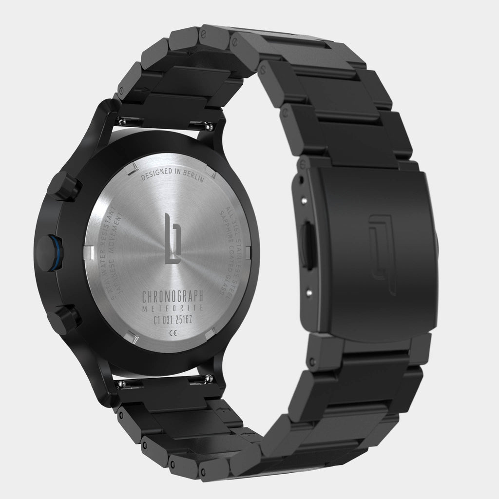 Chronograph Meteorite – Blue Flare