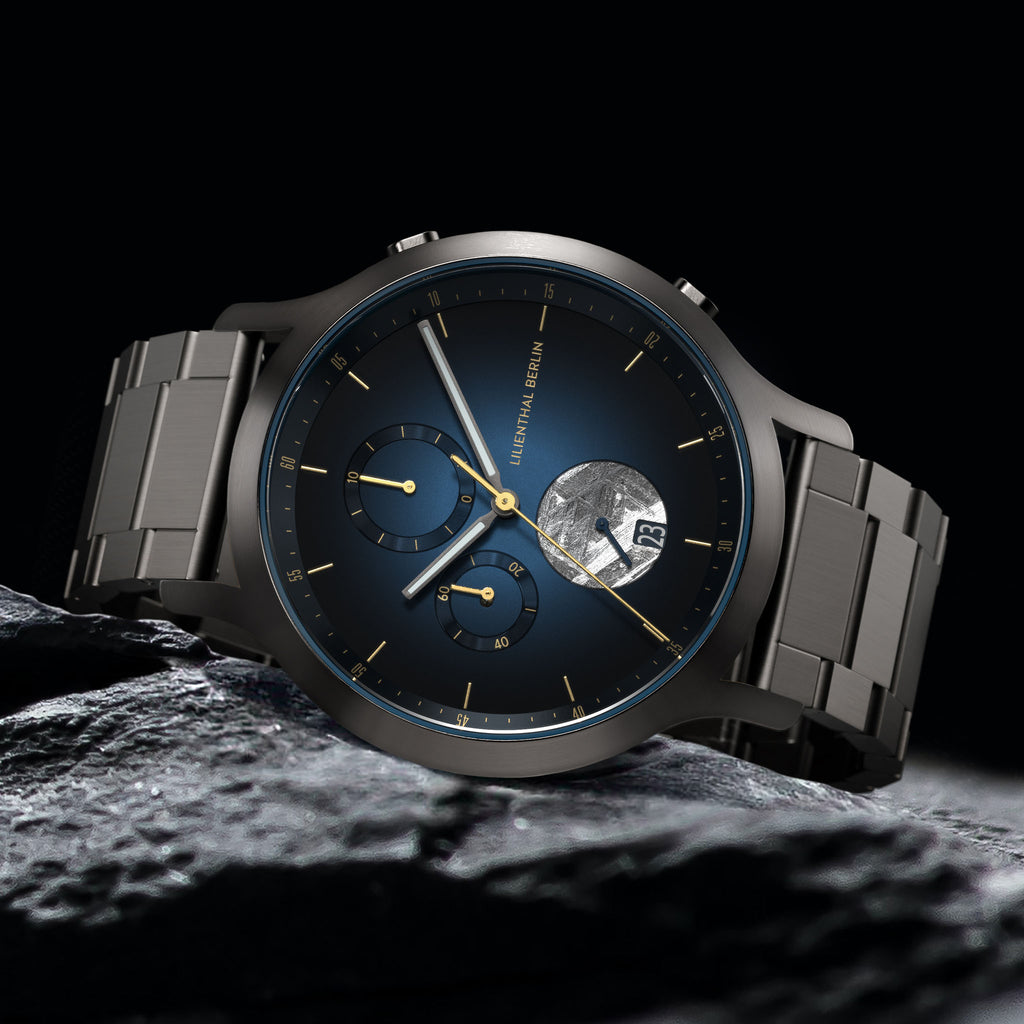 Chronograph Meteorite – Midnight Gold