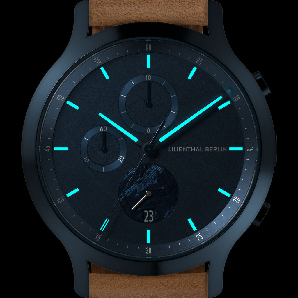 Chronograph Meteorite – Stellar Blue