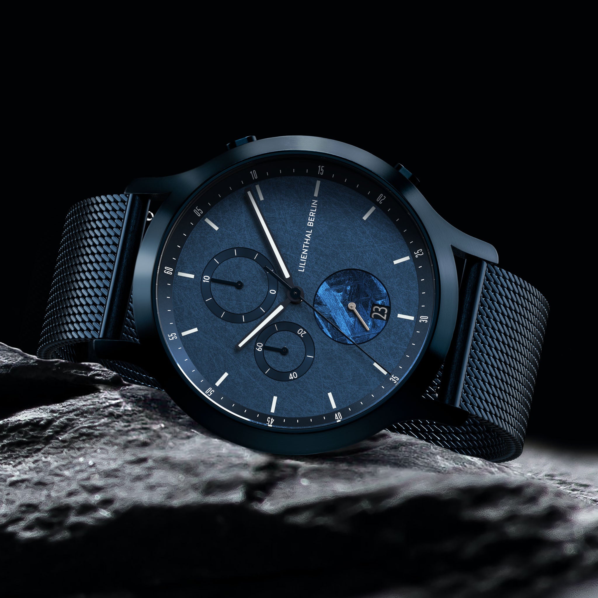 Chronograph Meteorite – Stellar Blue
