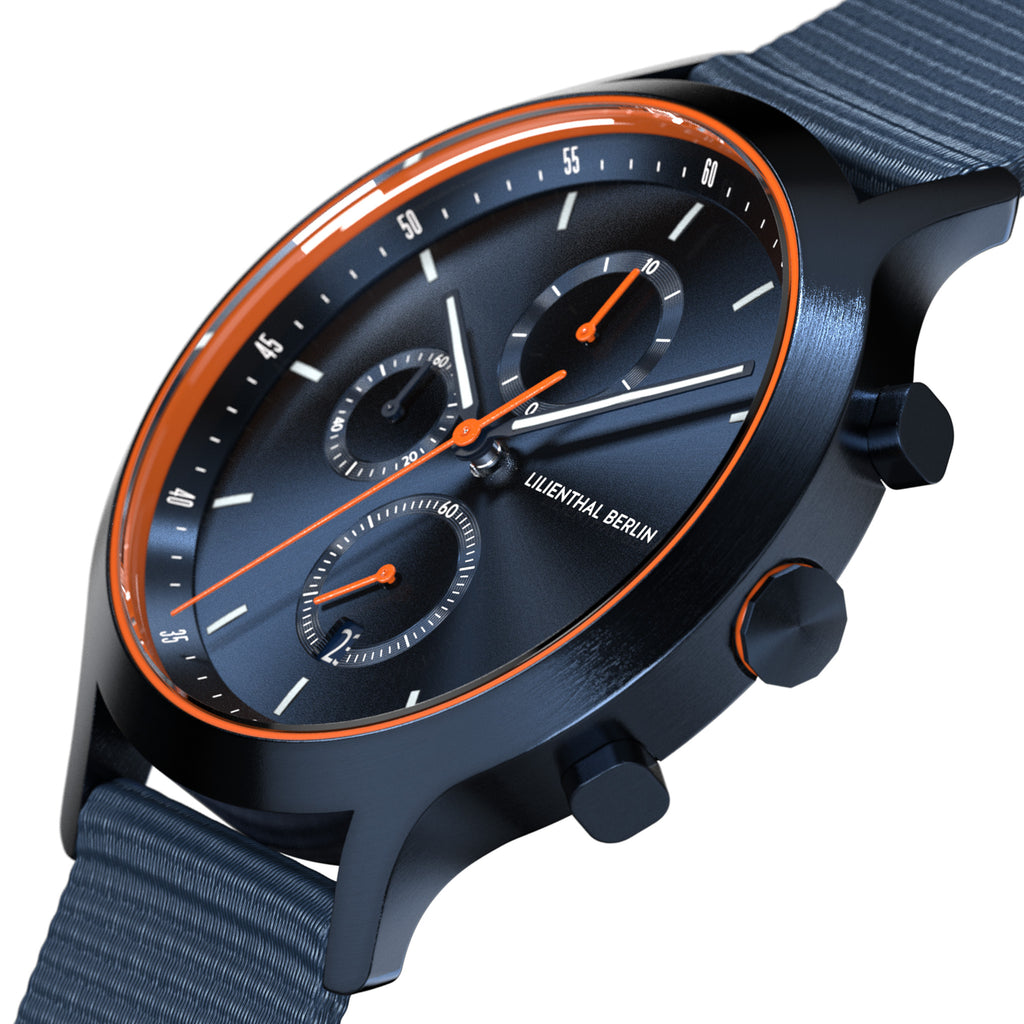 Chronograph – Blue Orange
