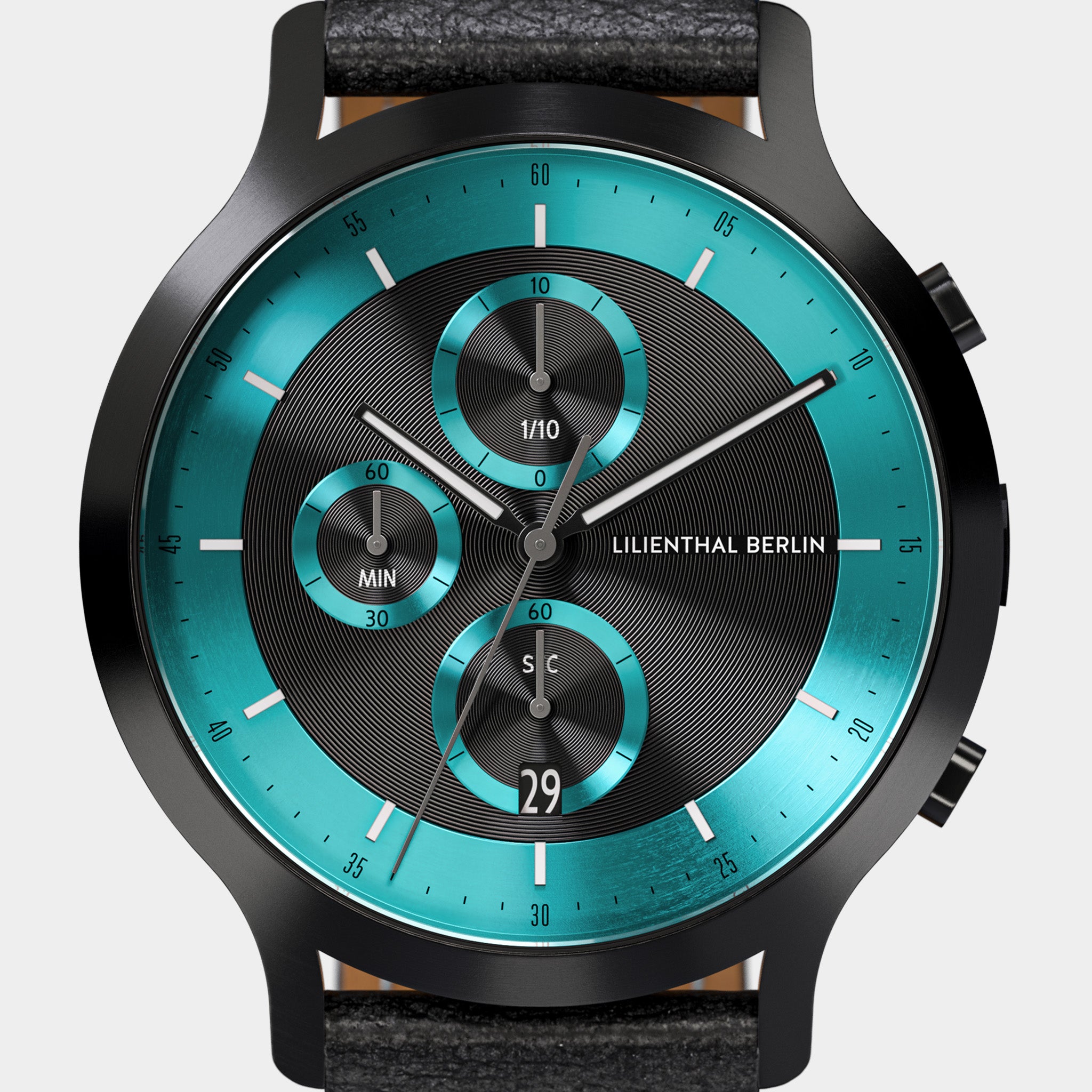 Chronograph LP – Black Cyan