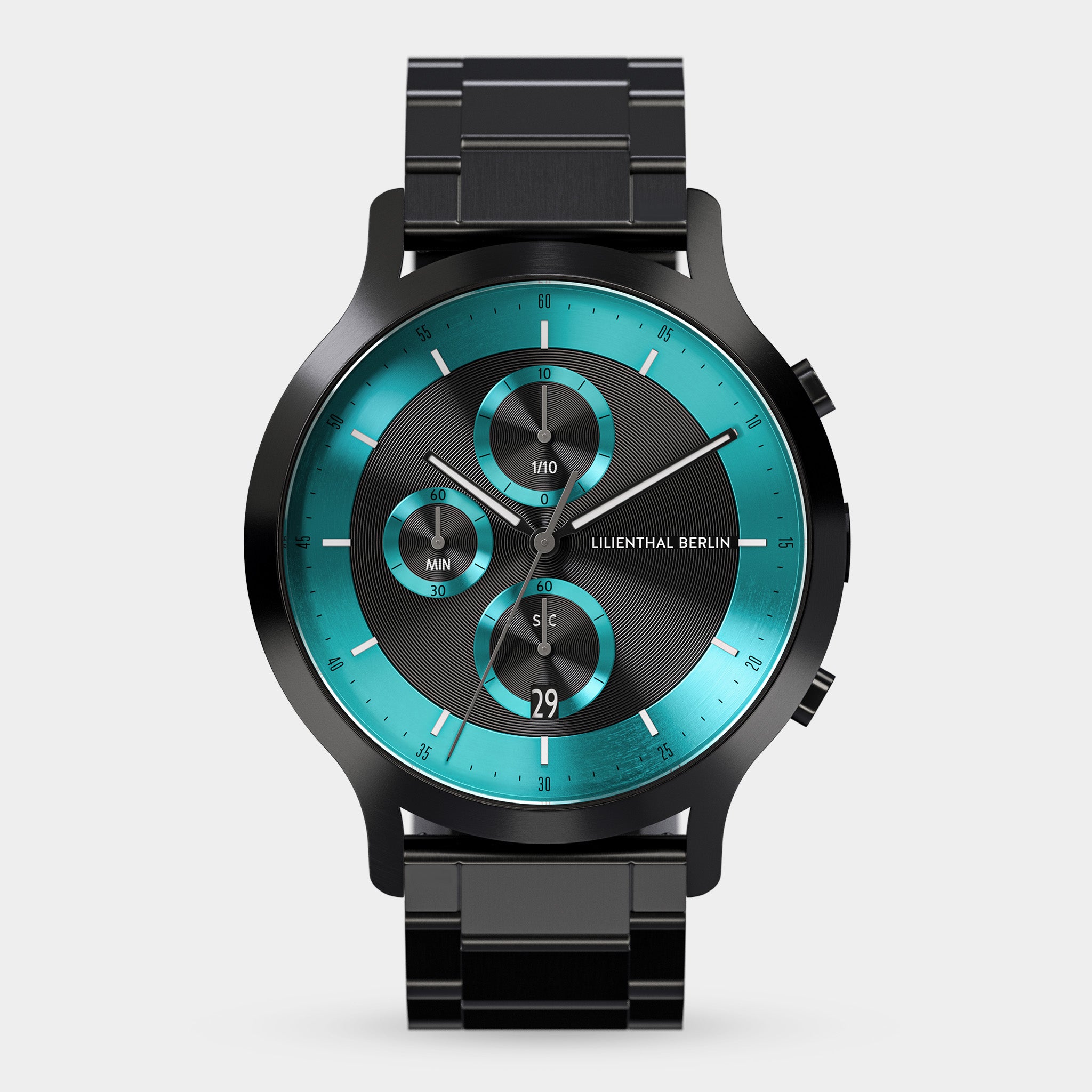 Chronograph LP – Black Cyan