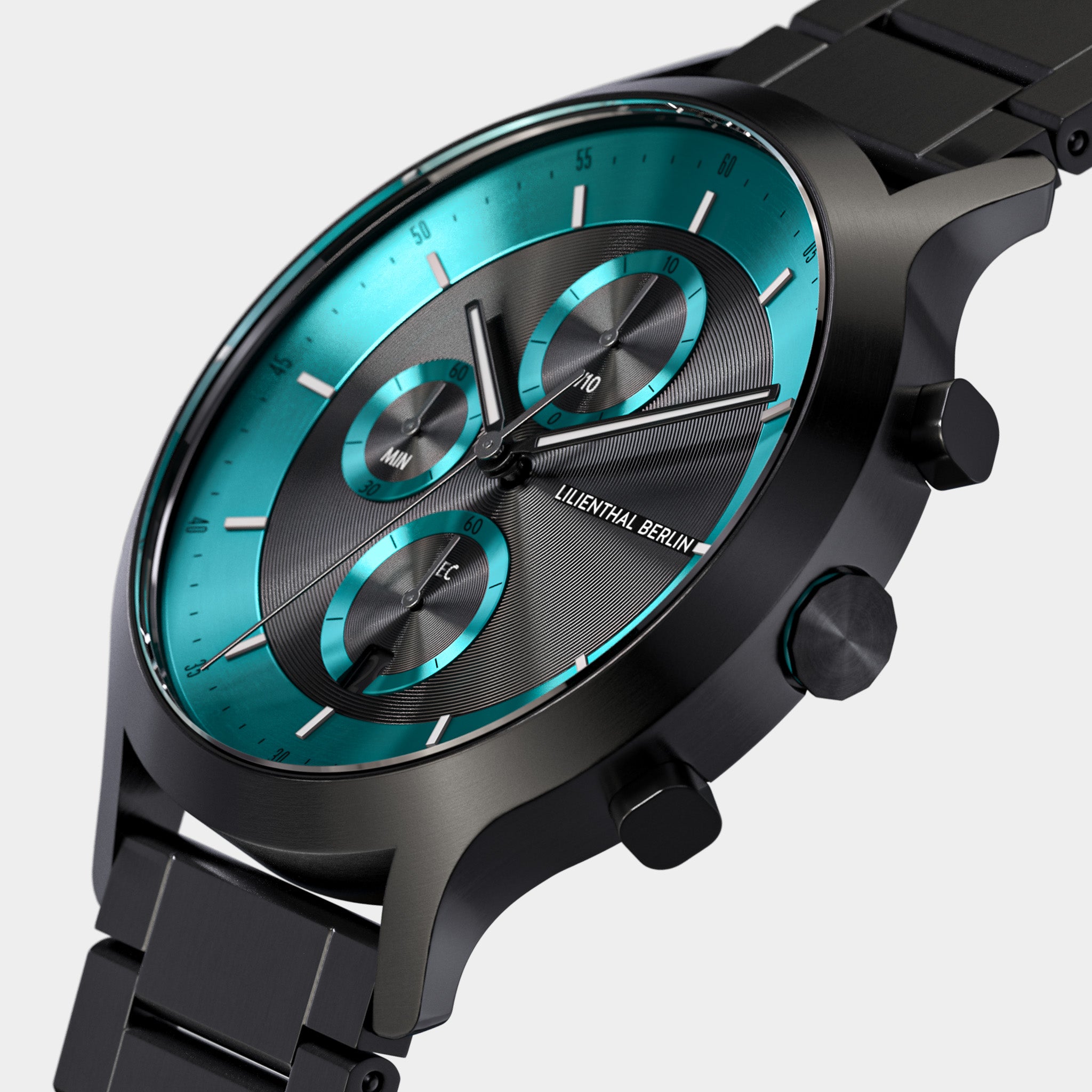 Chronograph LP – Black Cyan