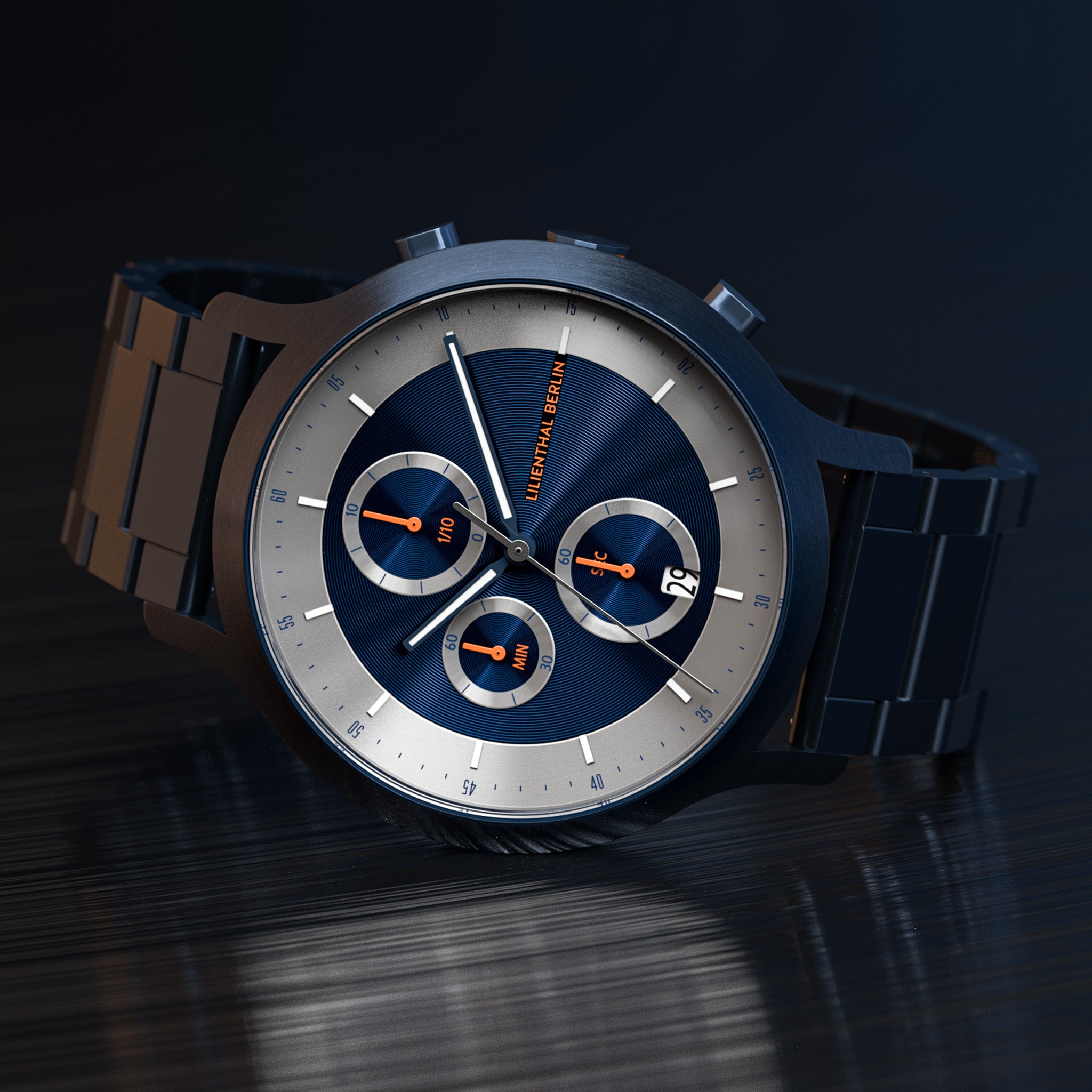 Chronograph LP – Blue Silver