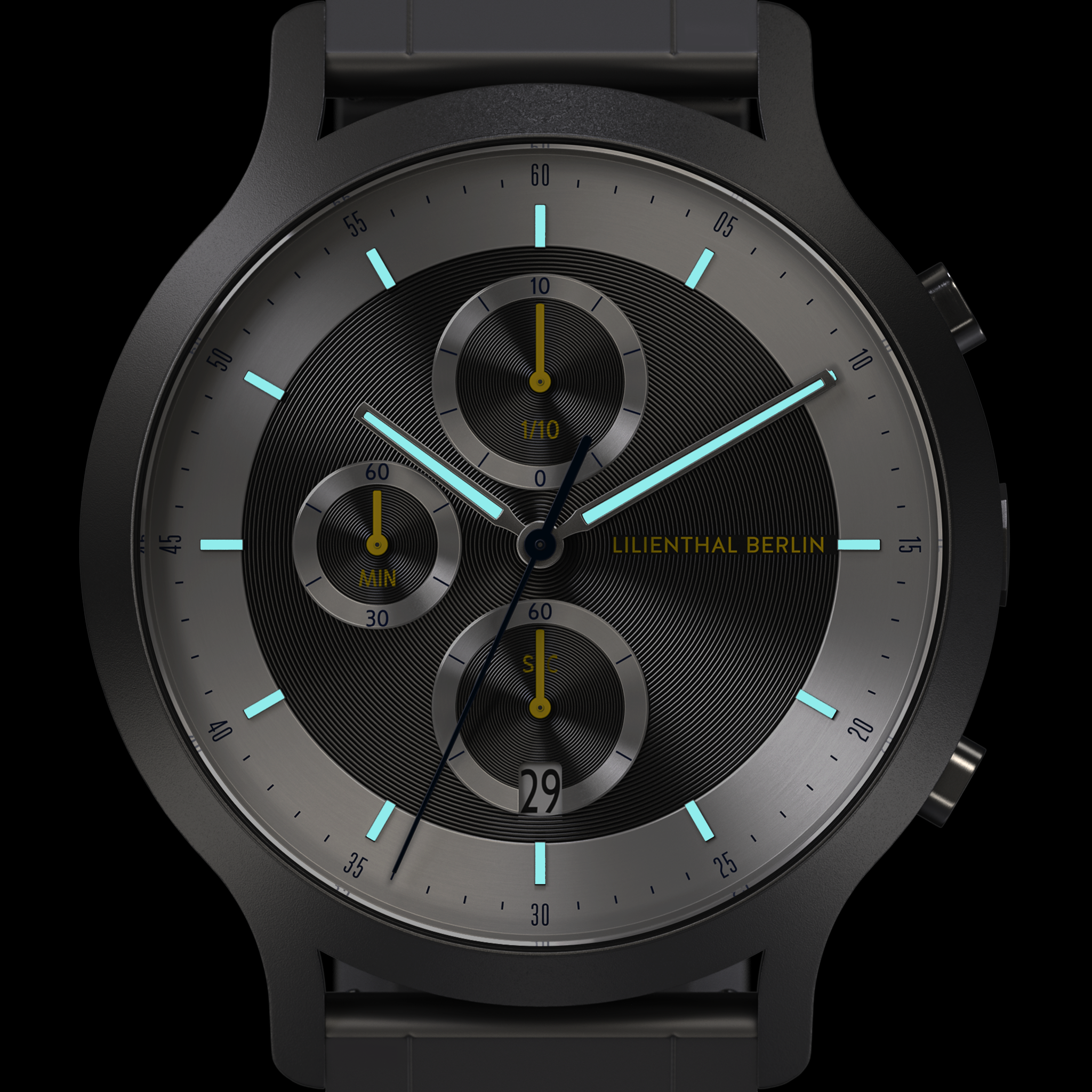 Chronograph LP – Dark Silver White