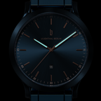 Huxley Blue Rose Gold - Lilienthal Berlin