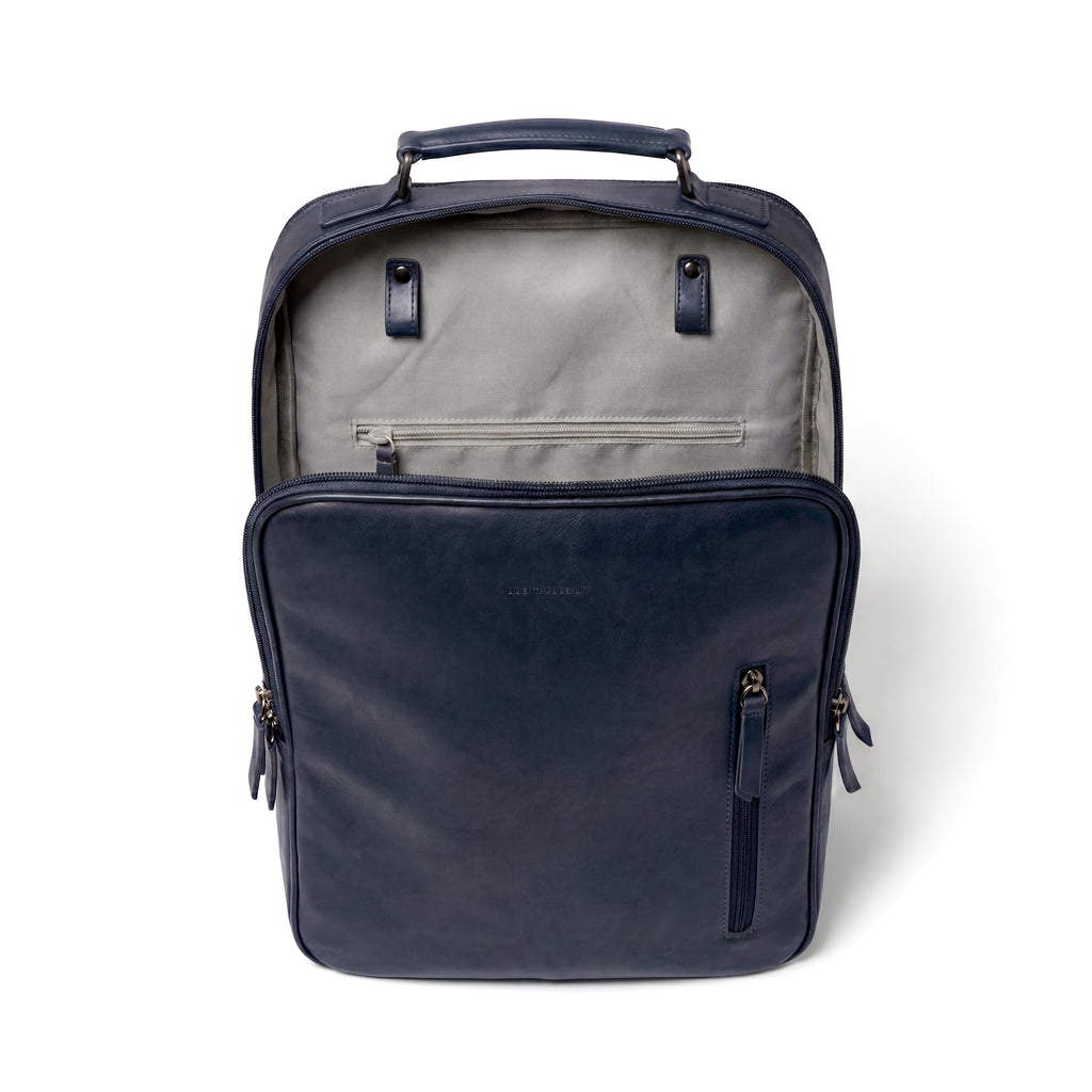 Virtuoso Minimalist Backpack – Navy Blue