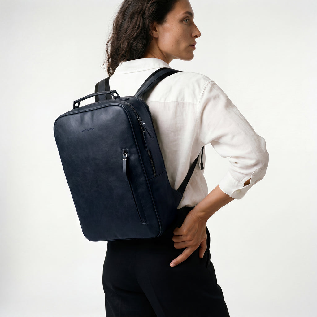 Virtuoso Minimalist Backpack – Navy Blue