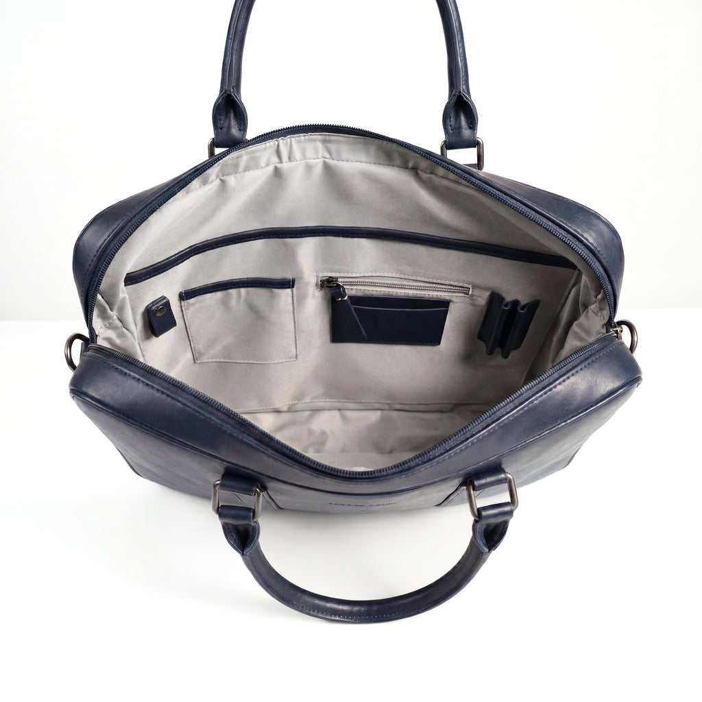Virtuoso Classic Briefcase – Navy Blue