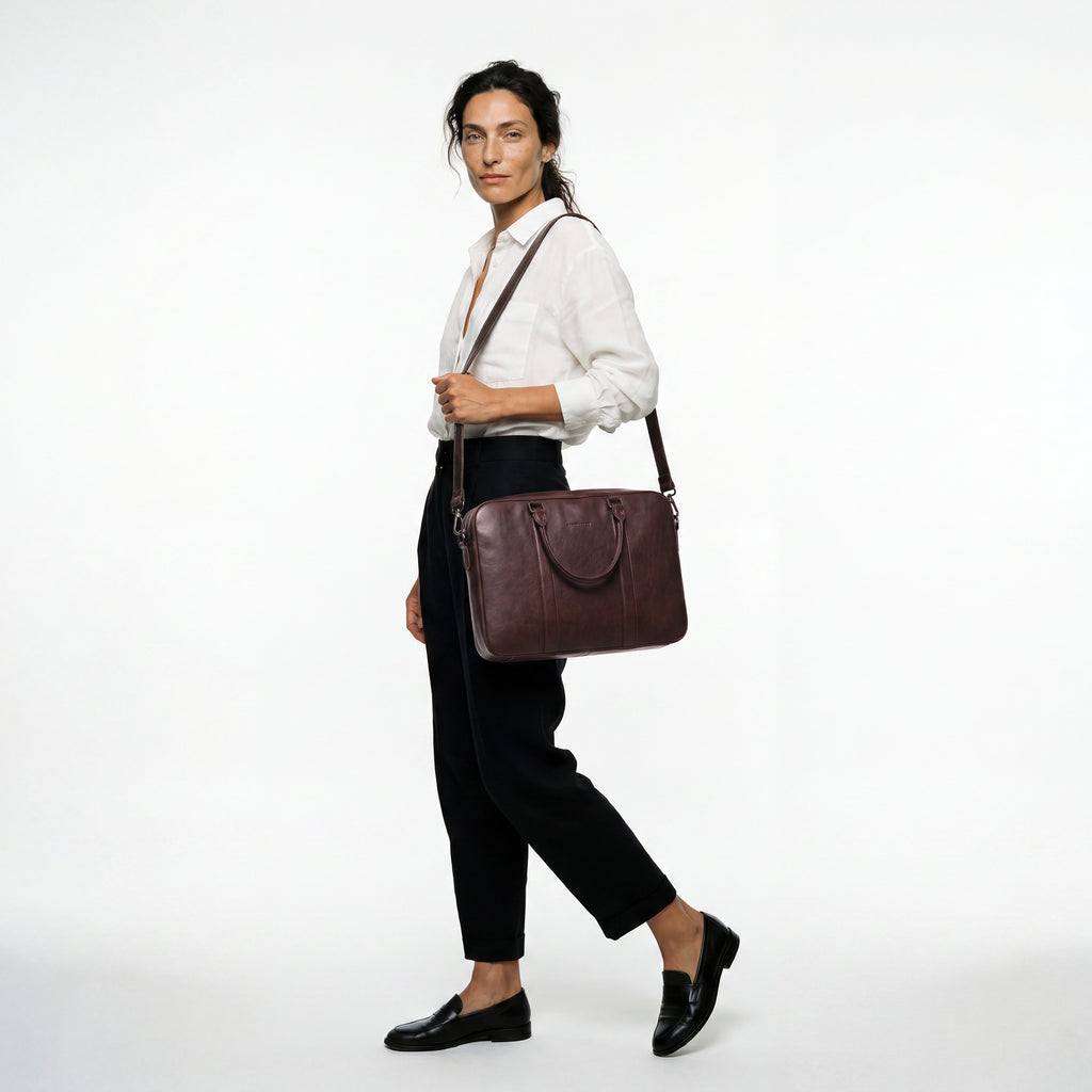 Virtuoso Classic Briefcase – Dark Brown