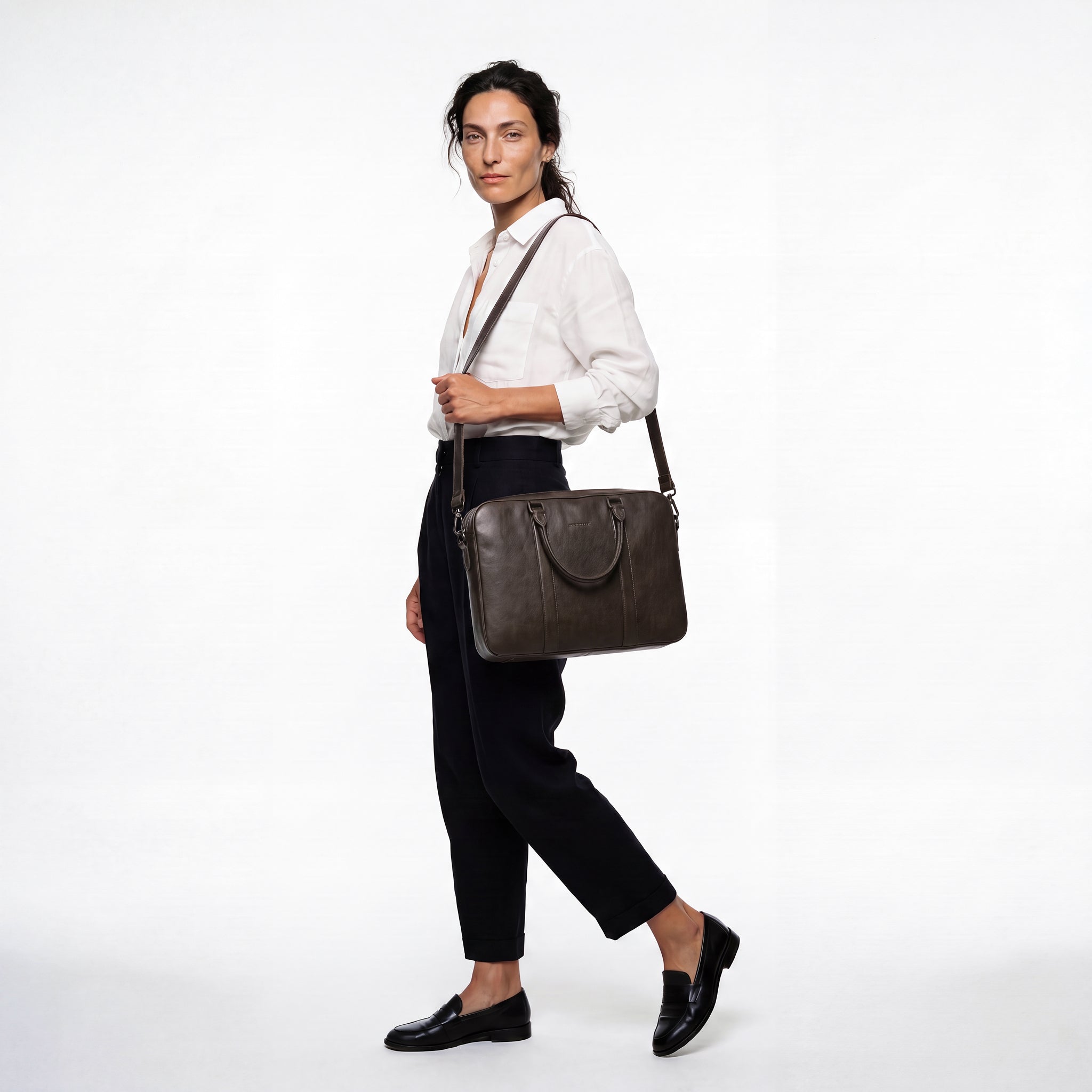 Virtuoso Classic Briefcase – Khaki
