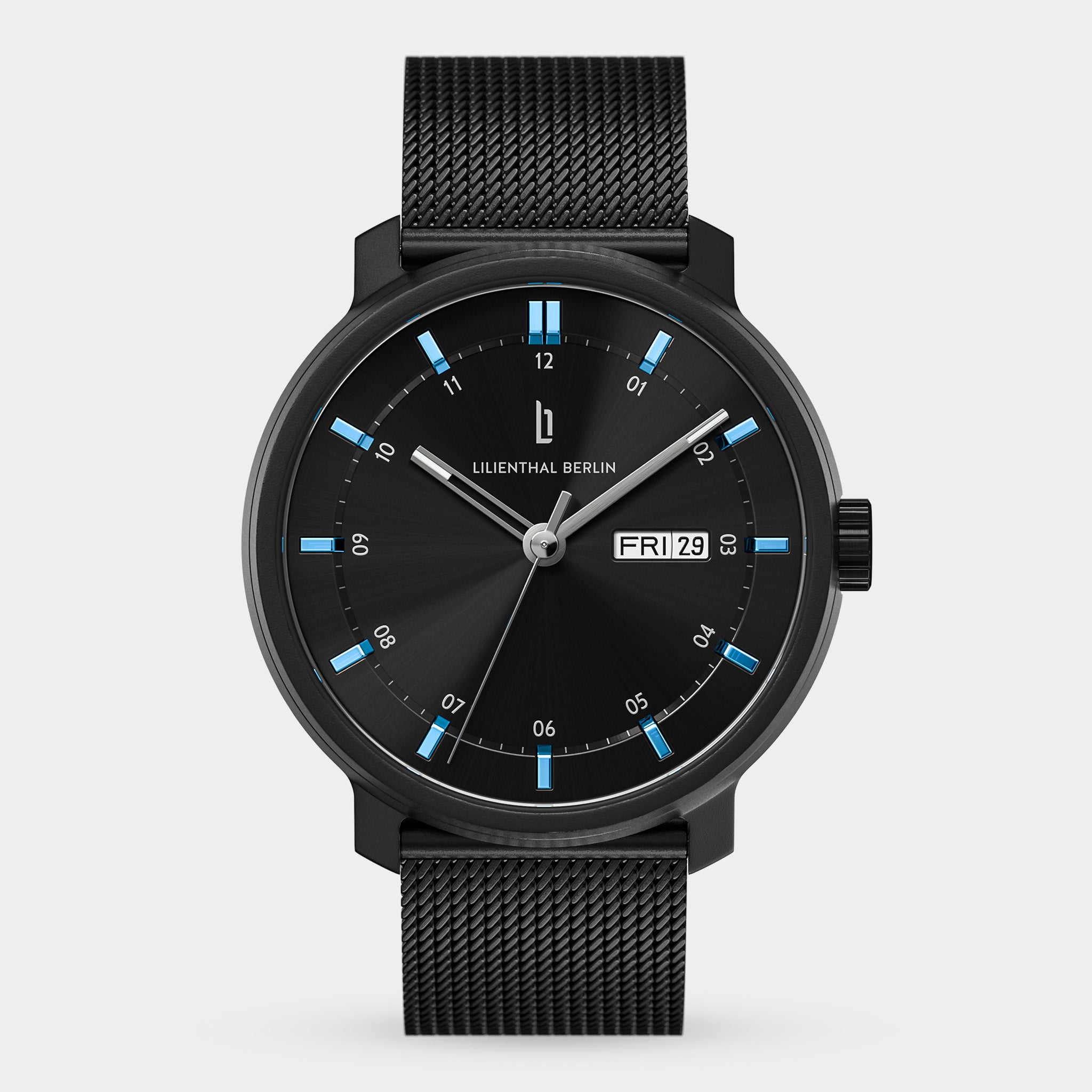 Neolux Day Date Black Blue - Lilienthal Berlin