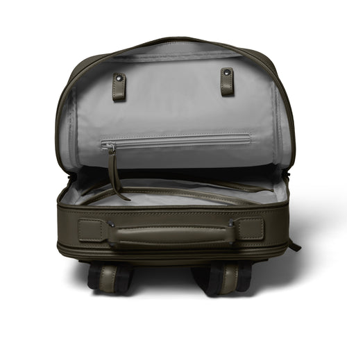 Minimalist Backpack Cactus Leather Khaki - Lilienthal Berlin