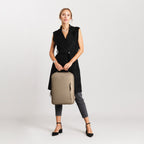 Minimalist Backpack Cactus Leather Sand - Lilienthal Berlin