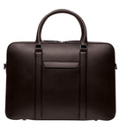 Classic Briefcase Cactus Leather Dark Brown - Lilienthal Berlin