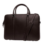 Classic Briefcase Cactus Leather Dark Brown - Lilienthal Berlin