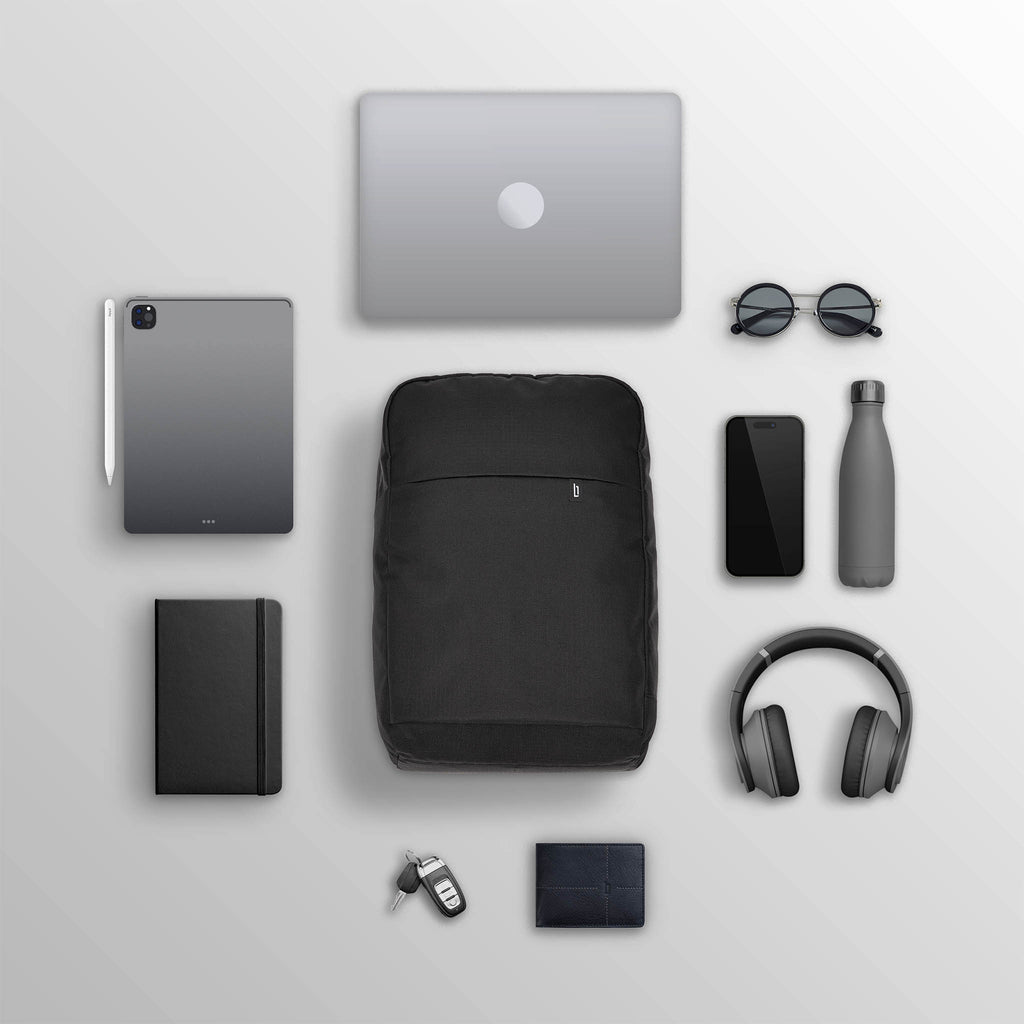 Urbaneer 3-in-1 Daypack Recycled Polyester Black - Lilienthal Berlin