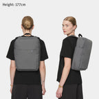 Urbaneer 3-in-1 Daypack Recycled Polyester Charcoal - Lilienthal Berlin